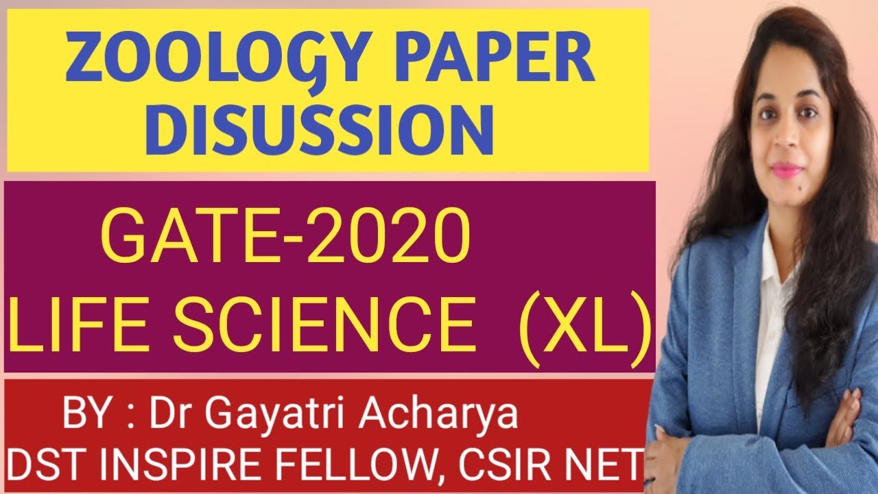 GATE LIFE SCIENCE 2020 PAPER DISCUSSION  -SUBJECT :ZOOLOGY