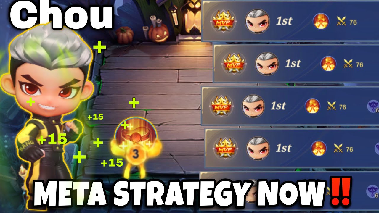 META COMMANDER CHOU 2, BEST WAY TO GRIND | TOP GLOBAL MAGIC CHESS STRATEGY COMBO‼️MLBB