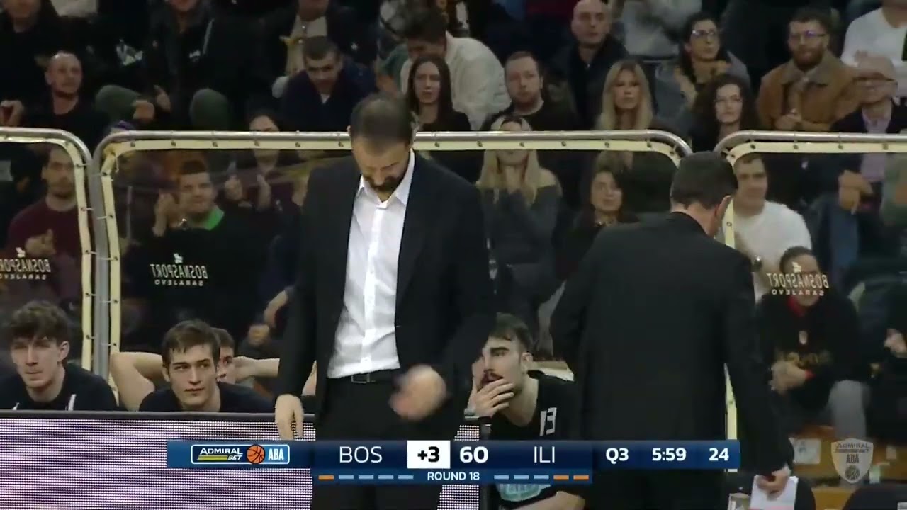 AdmiralBet ABA League 25/26, extended HL, R18: Bosna BH Telecom - Perspektiva Ilirija (7.2.2026)