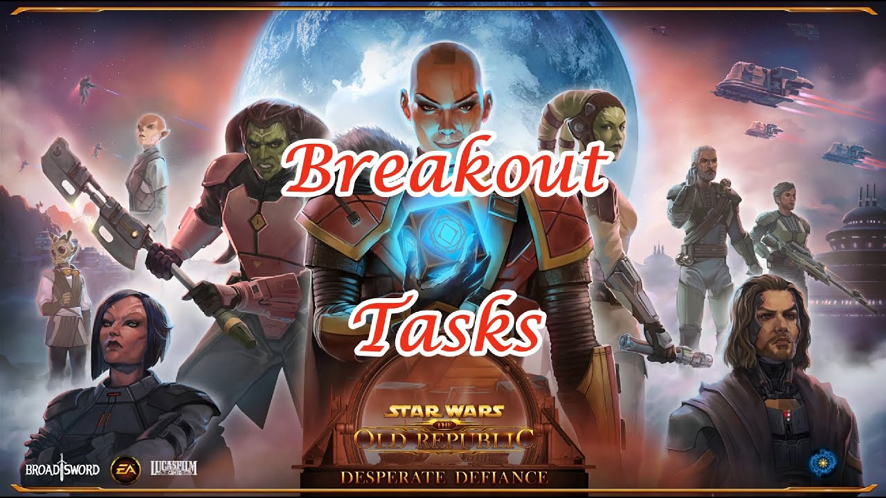 SWTOR Sith Inquisitor Sorcerer: Desperate Defiance: Breakout Tasks