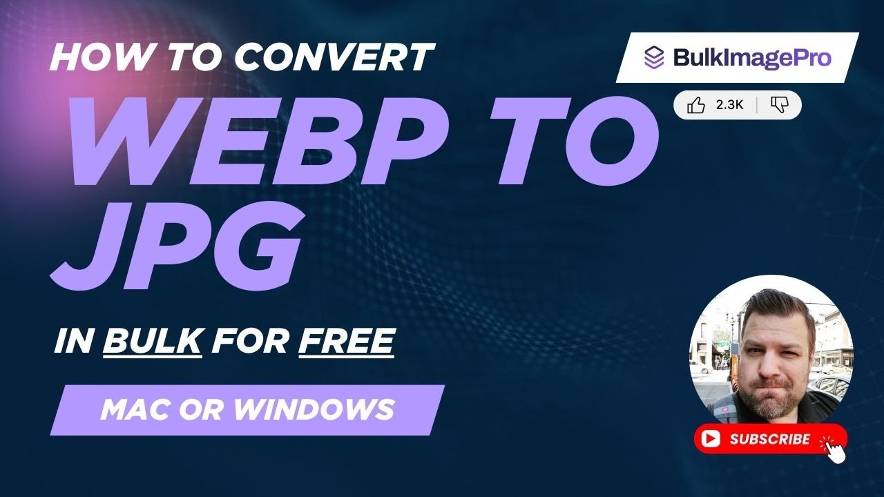 How to Convert WebP to JPG in Bulk for FREE (Windows or Mac)