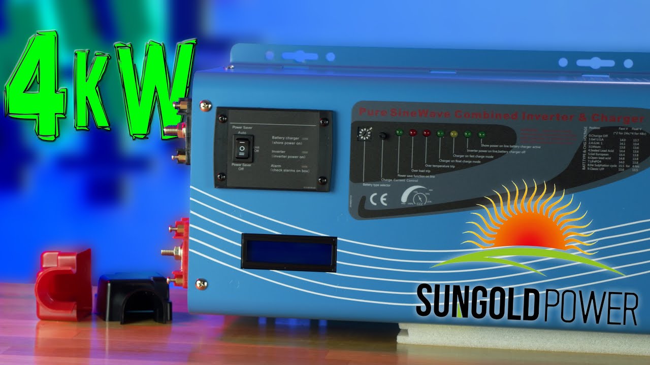 Sun Gold Power 4000 Вт, 12 В, инвертор/зарядное устройство для бюджетного дома на колесах