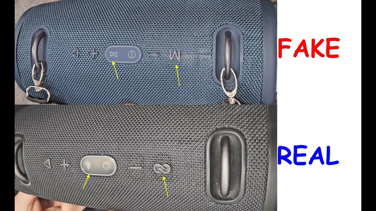 Real vs Fake JBL Xtreme speaker. How to spot fake JBL Extreme 3 speaker