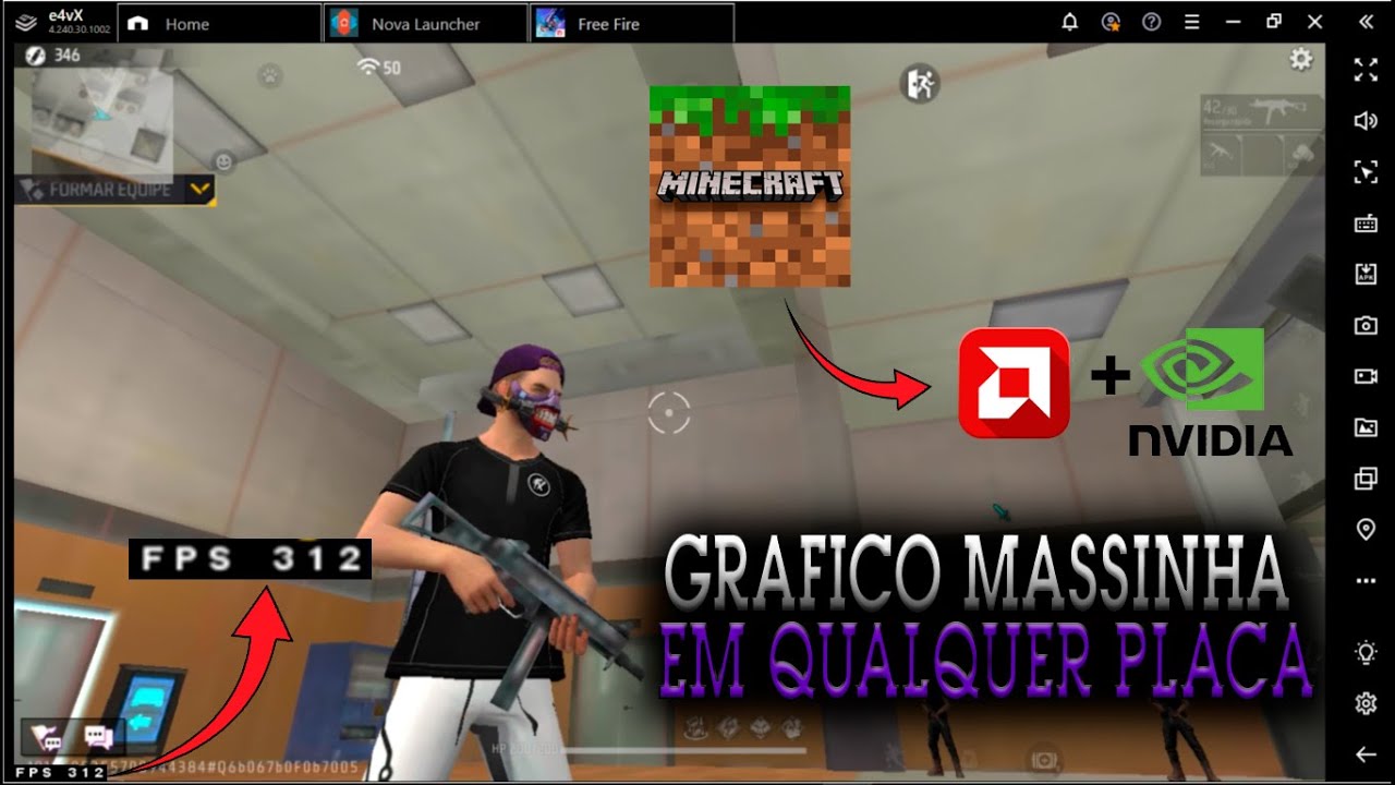 COMO COLOCAR GRAFICO MASSINHA EM QUALQUER EMULADOR 🔥🚀 (QUALQUER PLACA DE VIDEO) FACIL✅