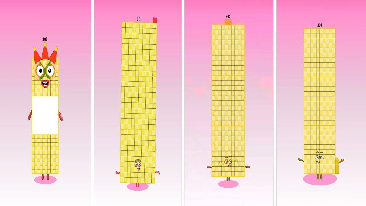 Вау! Это Numberblocks 300, 301, 302 и 303 | Лучшая подборка Sprunki #sprunki #numberblocks