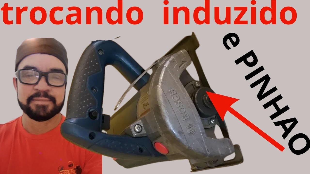 trocando induzi pinhao da bosch gdc 14-40