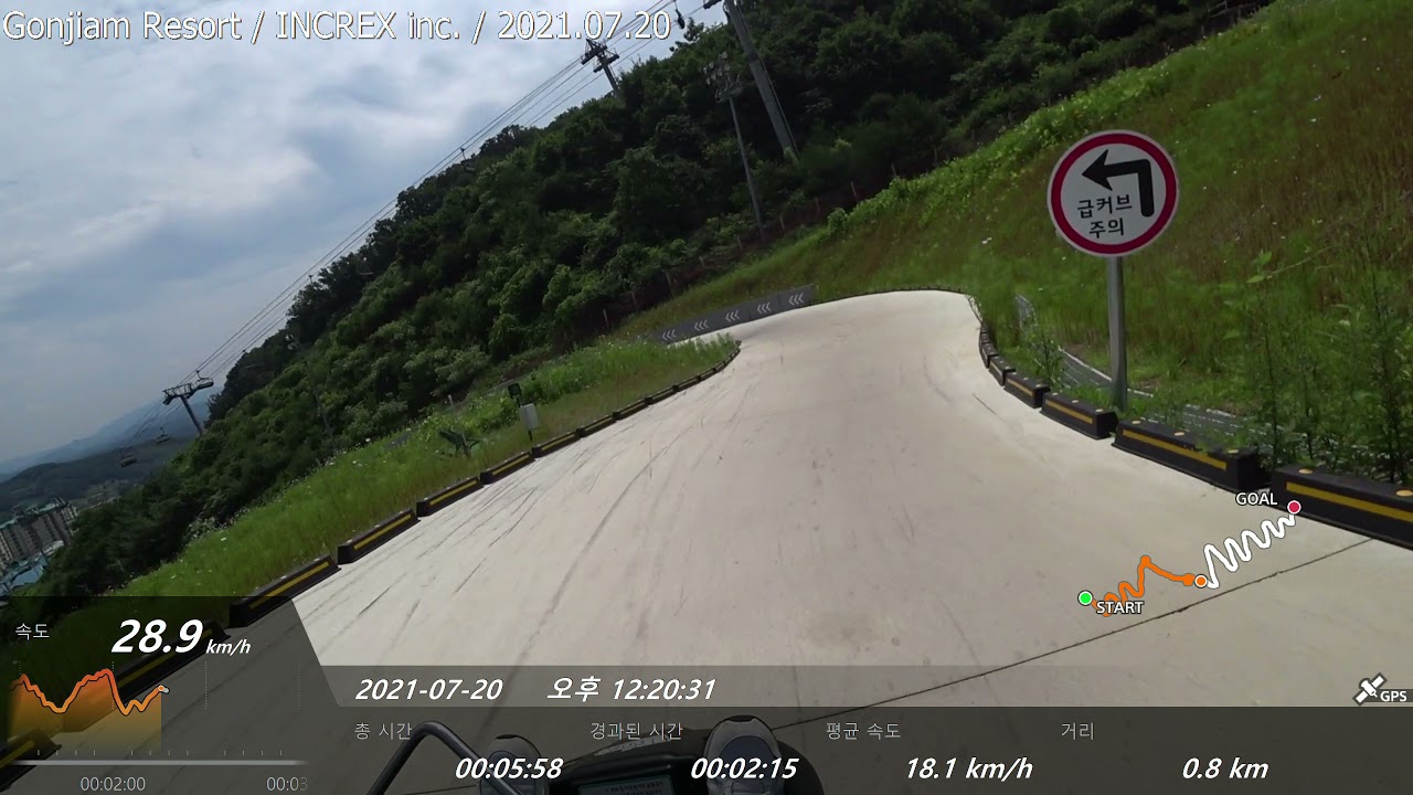 [Luge Cart] Pre-open test in Konjiam resort, Korea