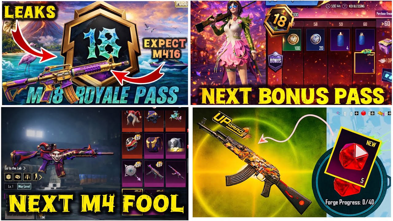 Biggest 4.3 Update 🛑 Next Mythic Forge 4.3 || A18 Royal Pass Reward || Next Bonus Pass || m4 Fool