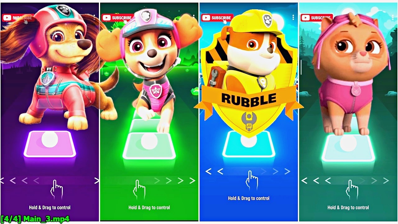 PAW Patrol All Video Megamix: Ryder vs Chase vs Skye vs Zuma