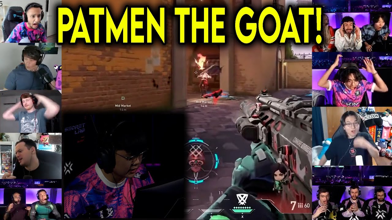Valorant Streamers Reacts To PRX PatMen Insane 1v3 CLUTCH Against Wolves In Masters Toronto