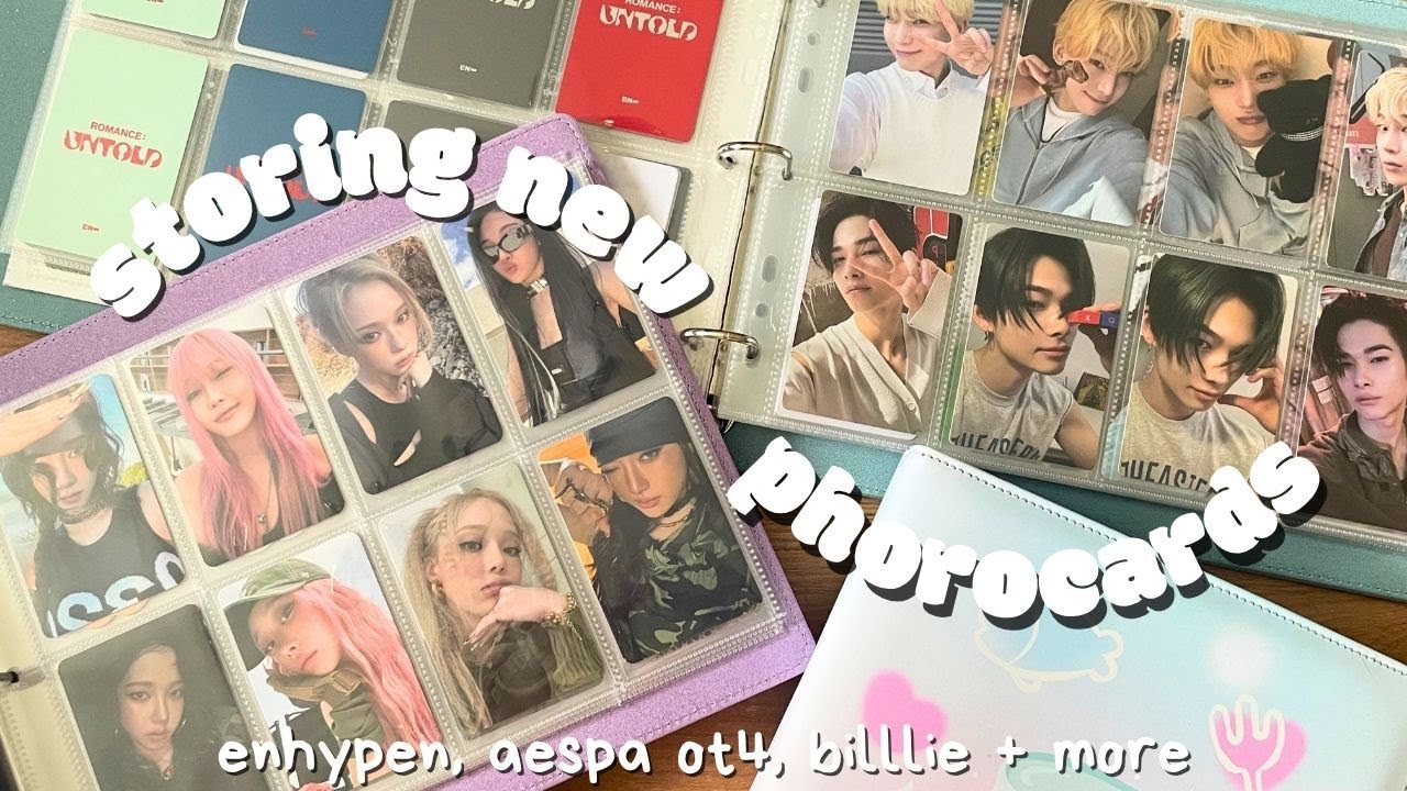 ♡ Организация фотокарт #31 ♡ aespa ot4, enhypen, billlie + more ♡