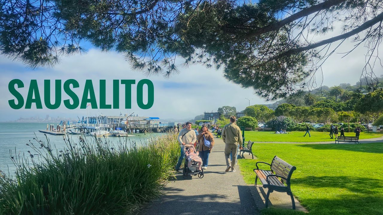 4K Walk: Sausalito, California | Walking Tour in 4K UHD