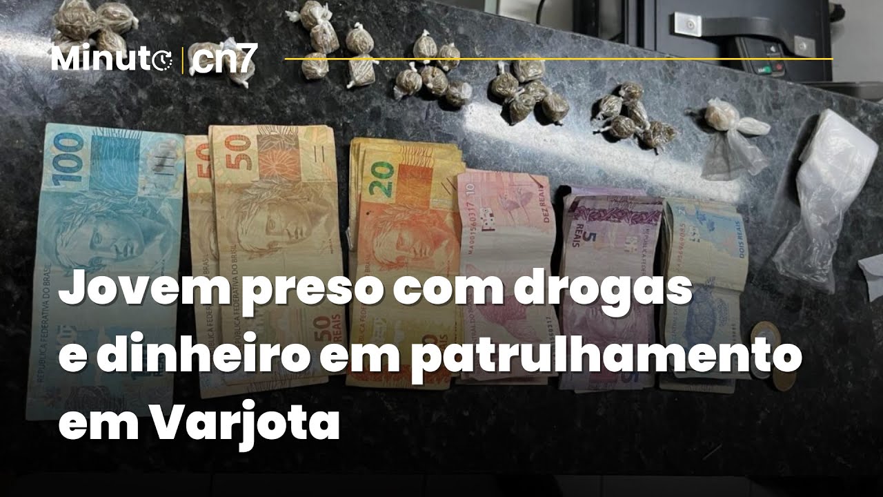 Jovem é preso com drogas e dinheiro durante patrulhamento da PM em Varjota | Minuto CN7
