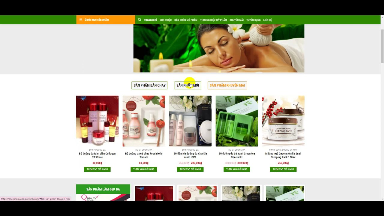Mẫu web thực phẩm - Theme Flatsome - Wordpress