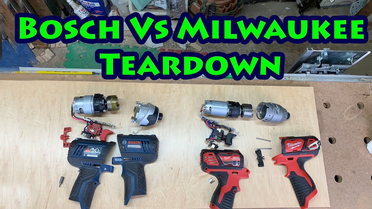 Bosch vs Milwaukee 12v Impact Driver Teardown Comparison