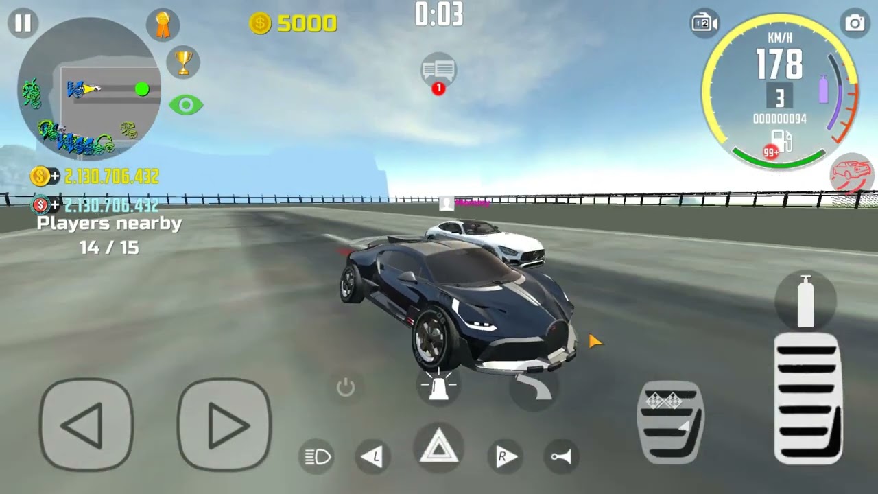 Buggati vs Mercedes benz Drag race at airport in car simulator 2...