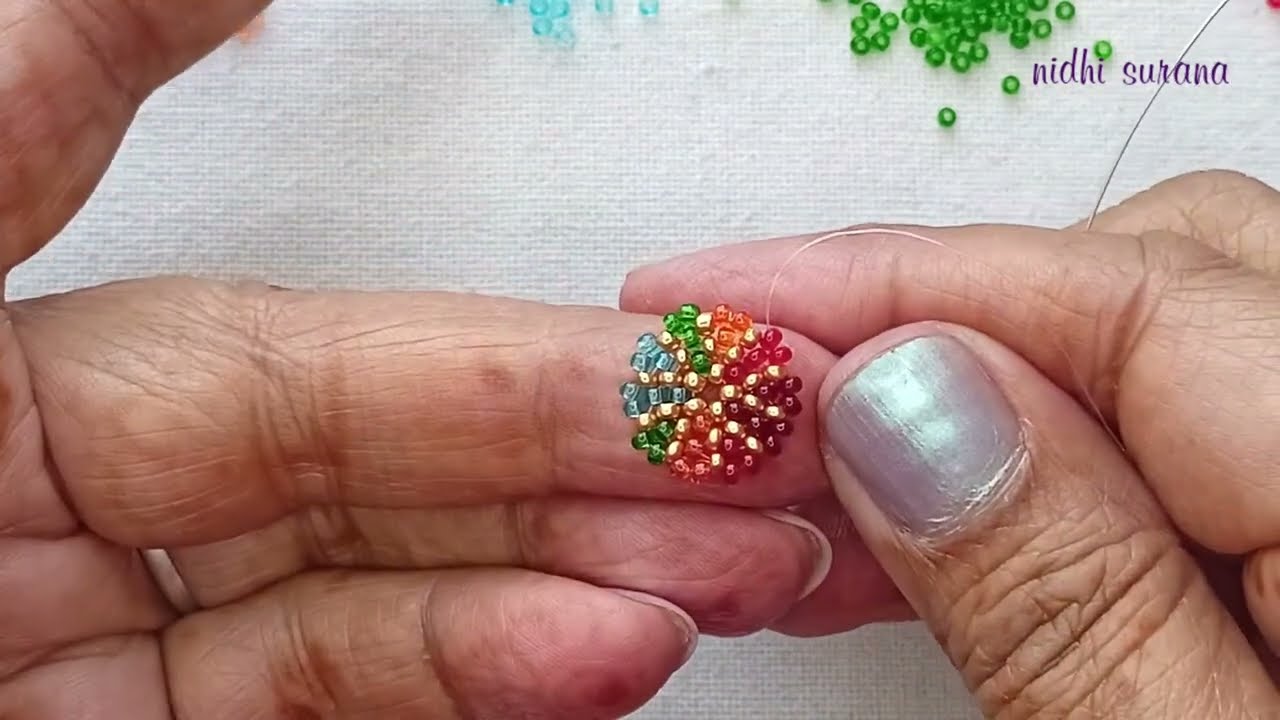 Radiant Rainbow Earrings/How to make Multicolour Jewelry with seed beads at home/Tutorial/Aretes Diy
