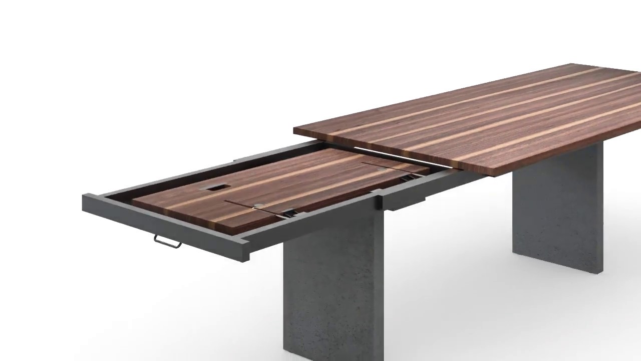 Bela. Ein Girsberger Tisch mit besonderem Auszug. Design: Stefan Westmeyer