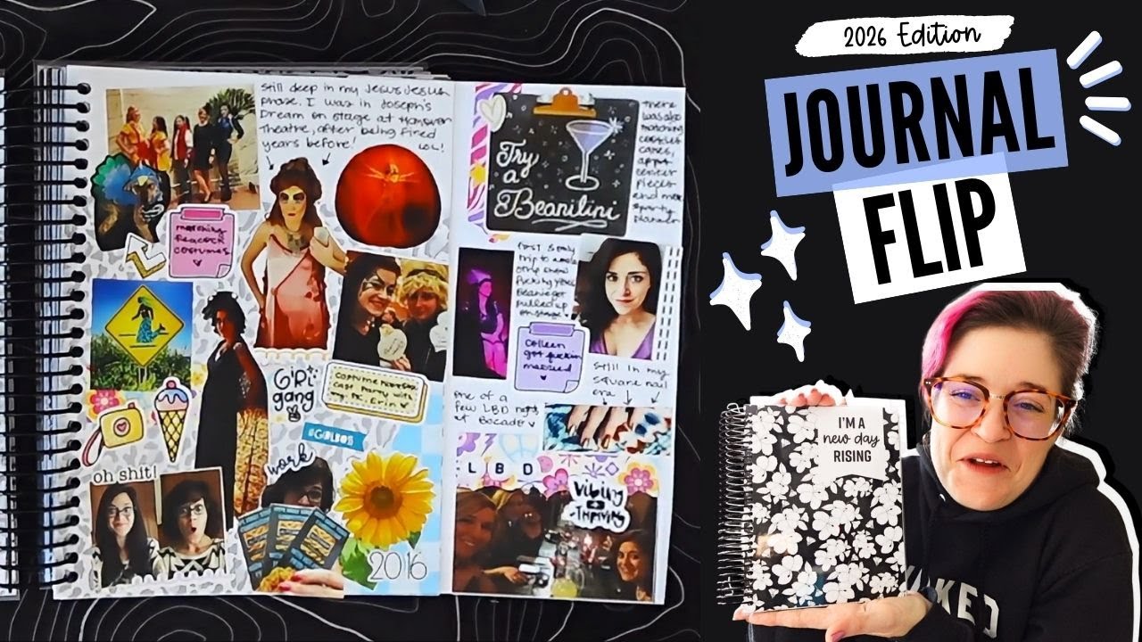 2026 Journal Flip with Lights Planner Action