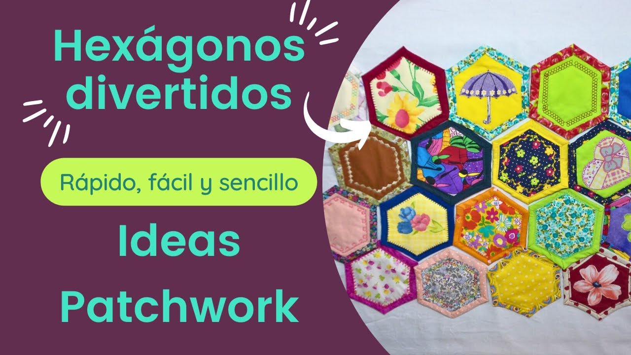 HEXAGONOS DIVERTIDOS. Otra variedad del JARDIN DE LA ABUELA que mejoran tus hexágonos . #diy