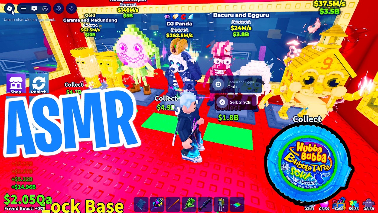 ASMR Roblox Steal a Brainrot Event! 😴 Gum Chewing 🎮🎧  Controller Sounds + Whispering 💤