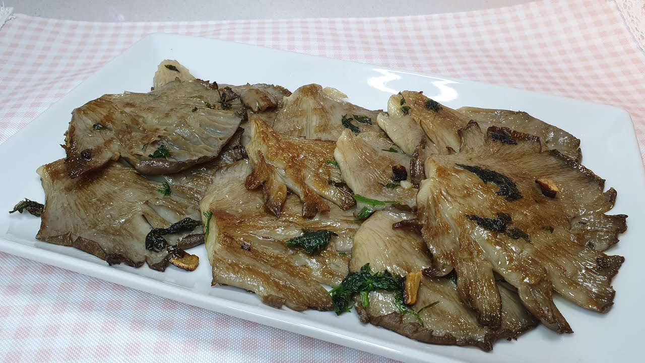 SETAS A LA PLANCHA.  Receta fácil,  rápida  y vegana! #nuberosaylila