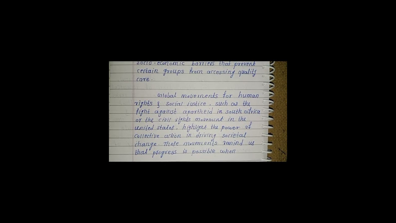 Essay: Human Rights and social justice
