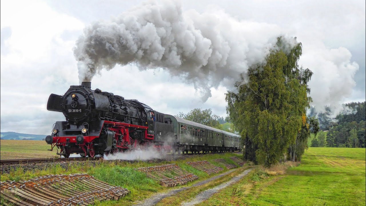 50 3616-5 ist zurück auf der Erzgebirgischen Aussichtsbahn, 24.09.2023
