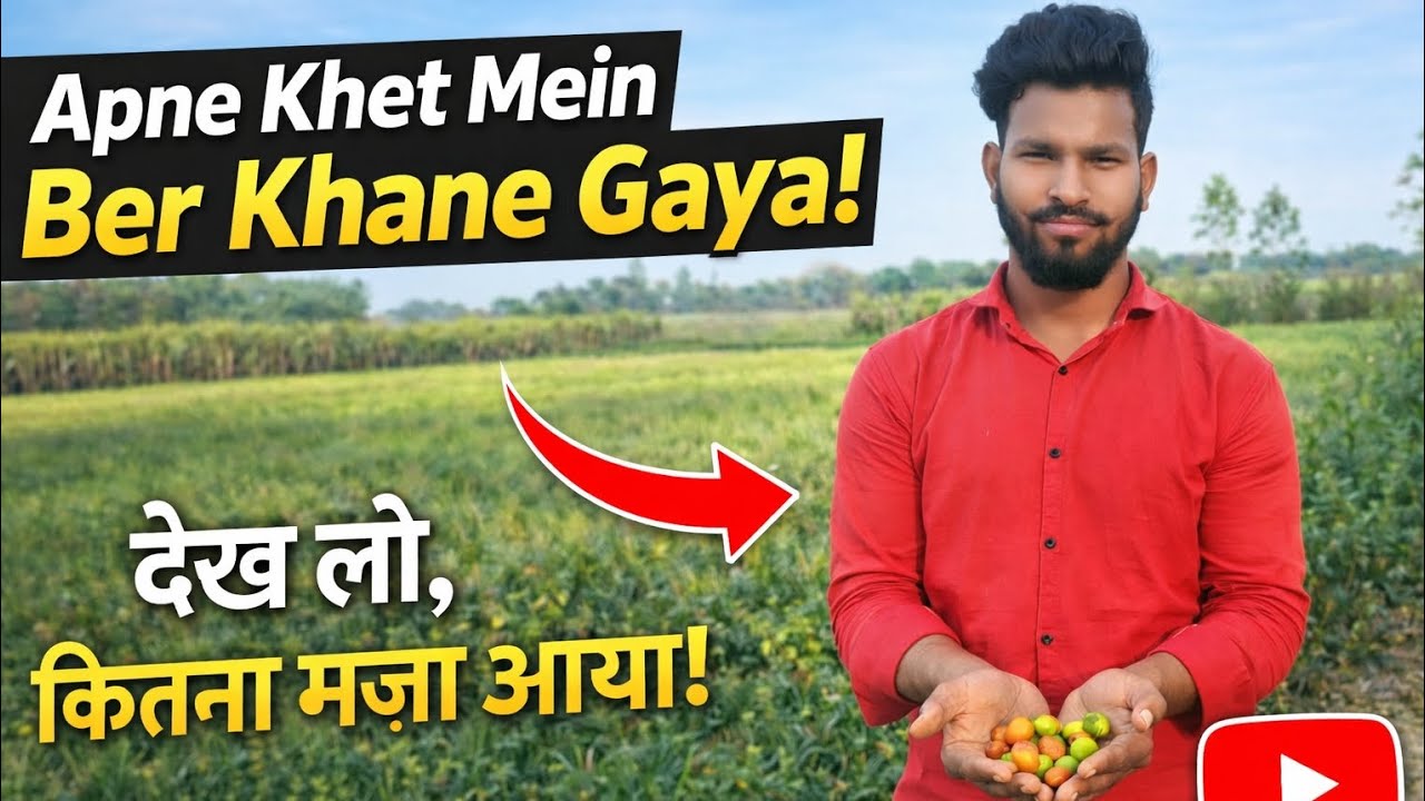 Khet mein Ber khane Gaye 😱💯