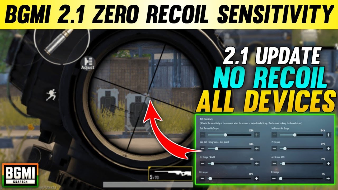 BGMI 2.1 UPDATE NEW SENSITIVITY SETTINGS GUIDE 🔥 | BGMI 2.1 NO RECOIL SENSITIVITY FOR ALL DEVICES
