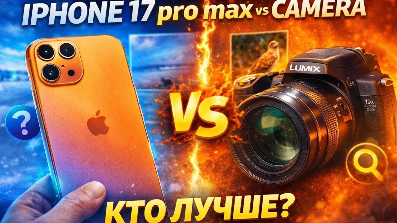 Iphone 17 pro max  против Panasonic DMC FZ 20