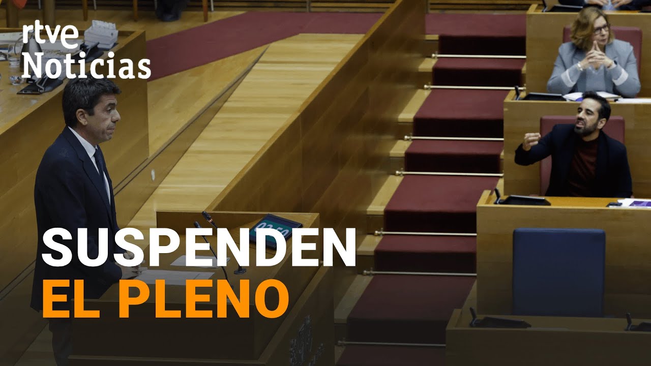 VALENCIA: La BRONCA política en las CORTES obligó a SUSPENDER la sesión durante 10 minutos | RTVE