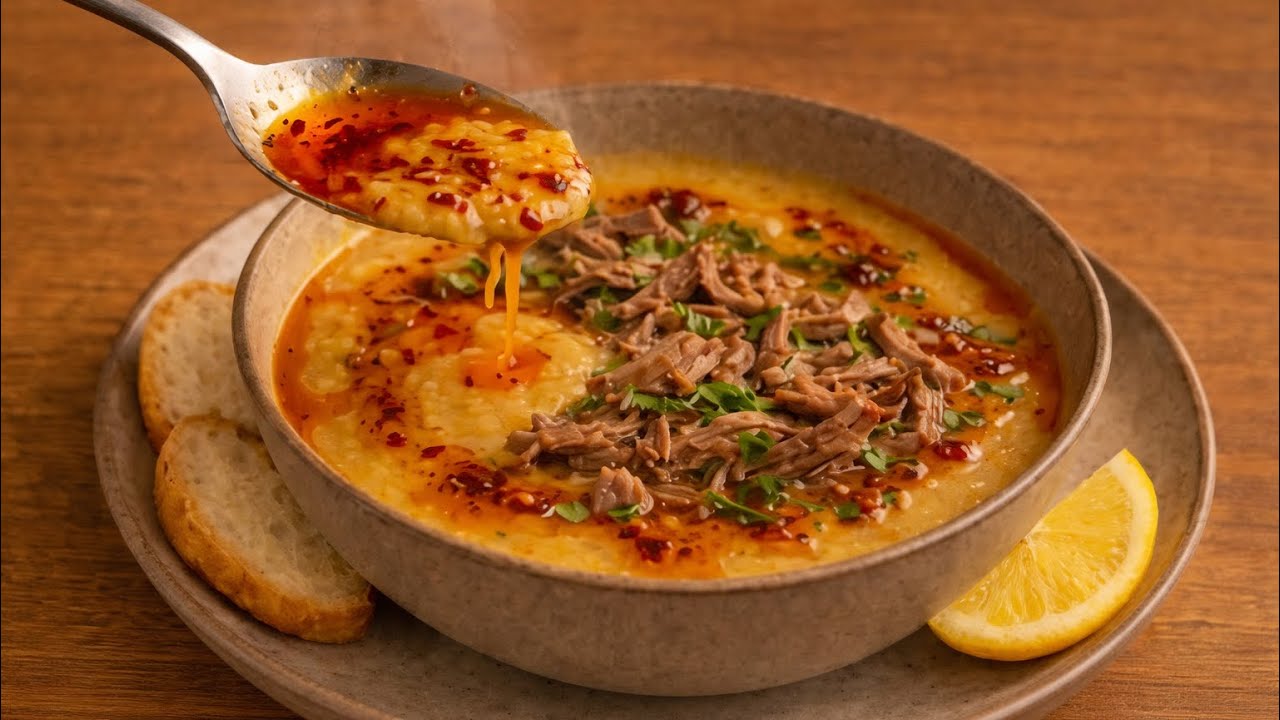 Как приготовить суп из мяса и чечевицы | Вы не сможете насытиться этим вкусом! 🍲🔥
