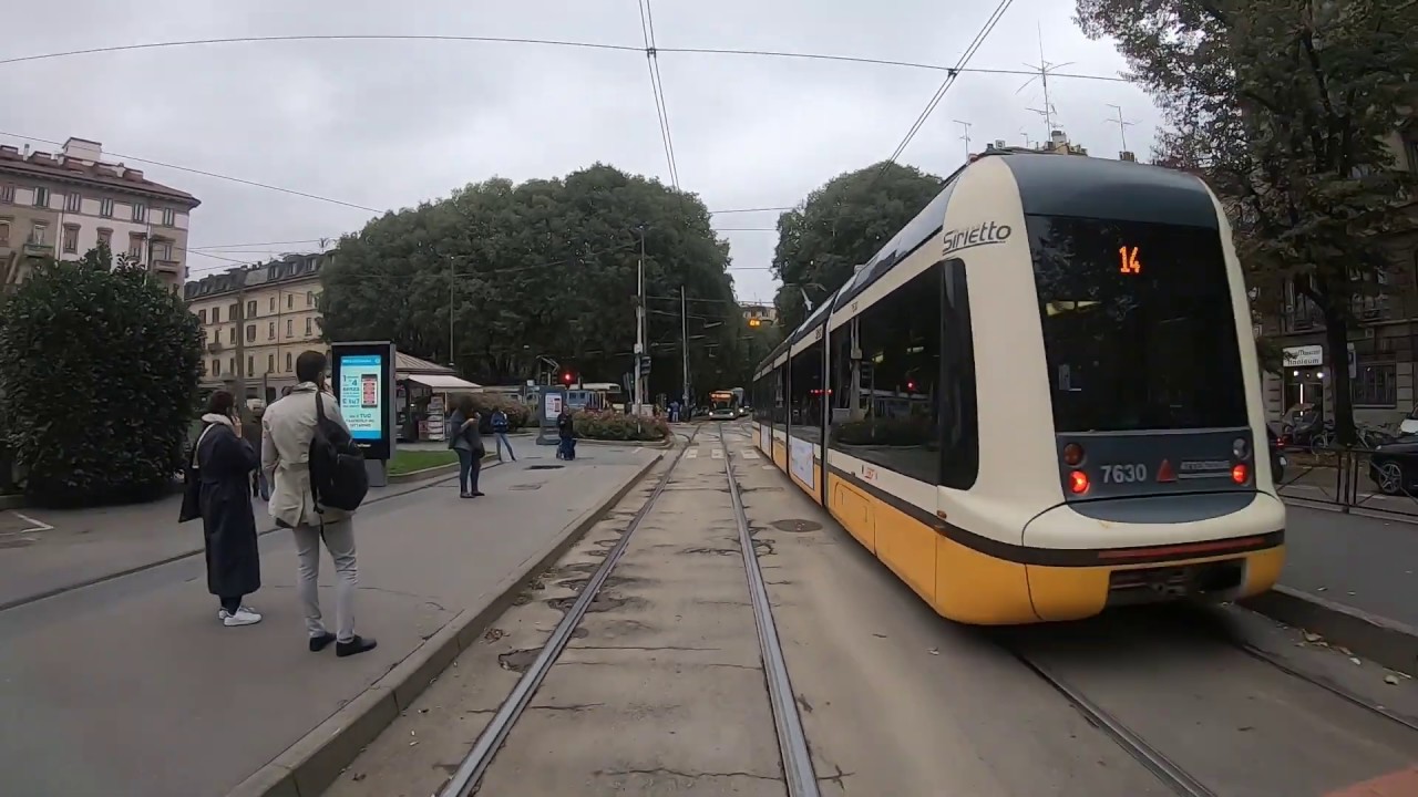 [Tram Cab Ride] Linea 4 di tranviaria di Milano / Piazza Castello ➡ Niguarda (Parco Nord)