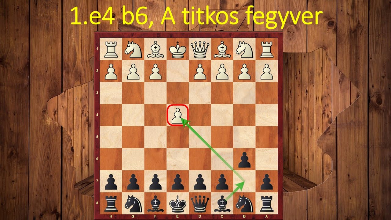 1 e4 b6, A titkos fegyver- bemutató
