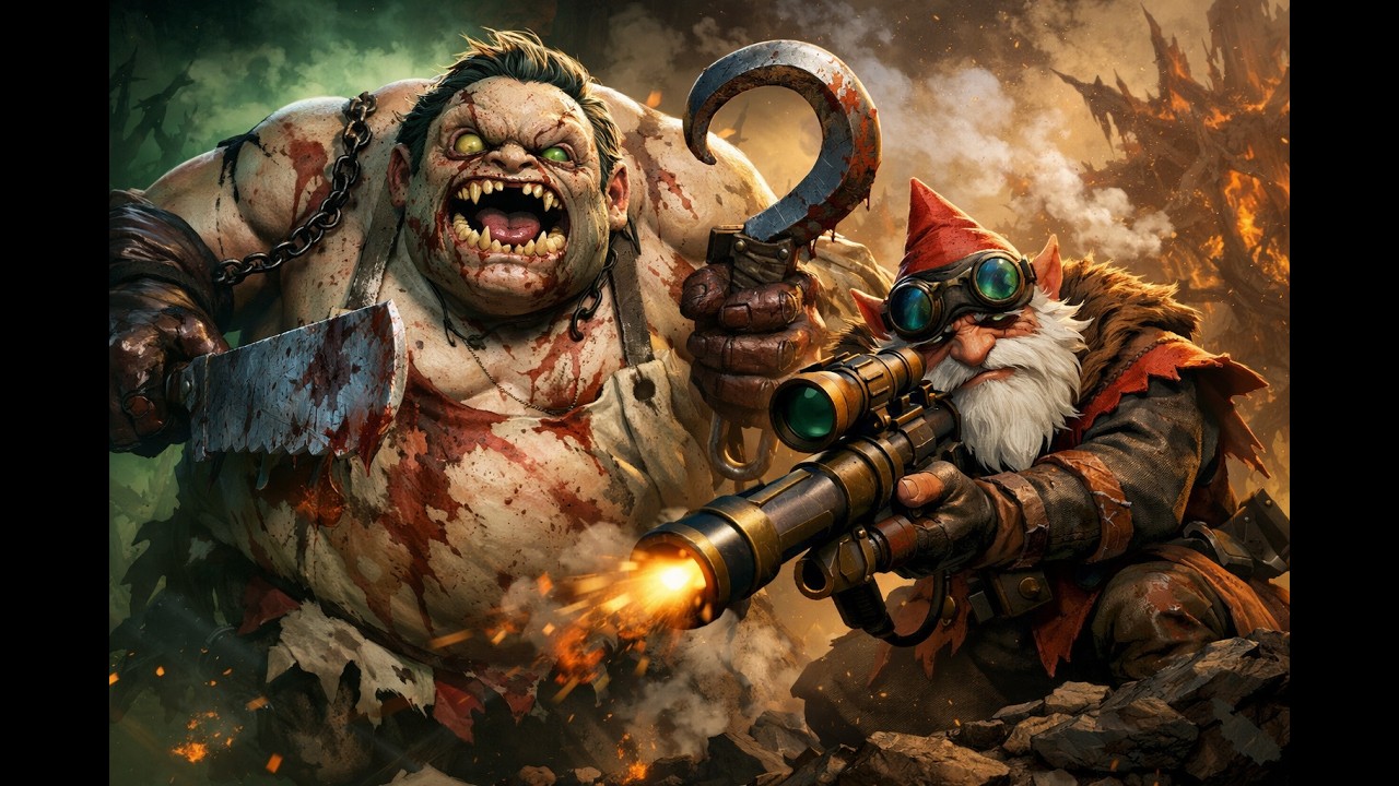 Pudge support position 5 and Sniper core