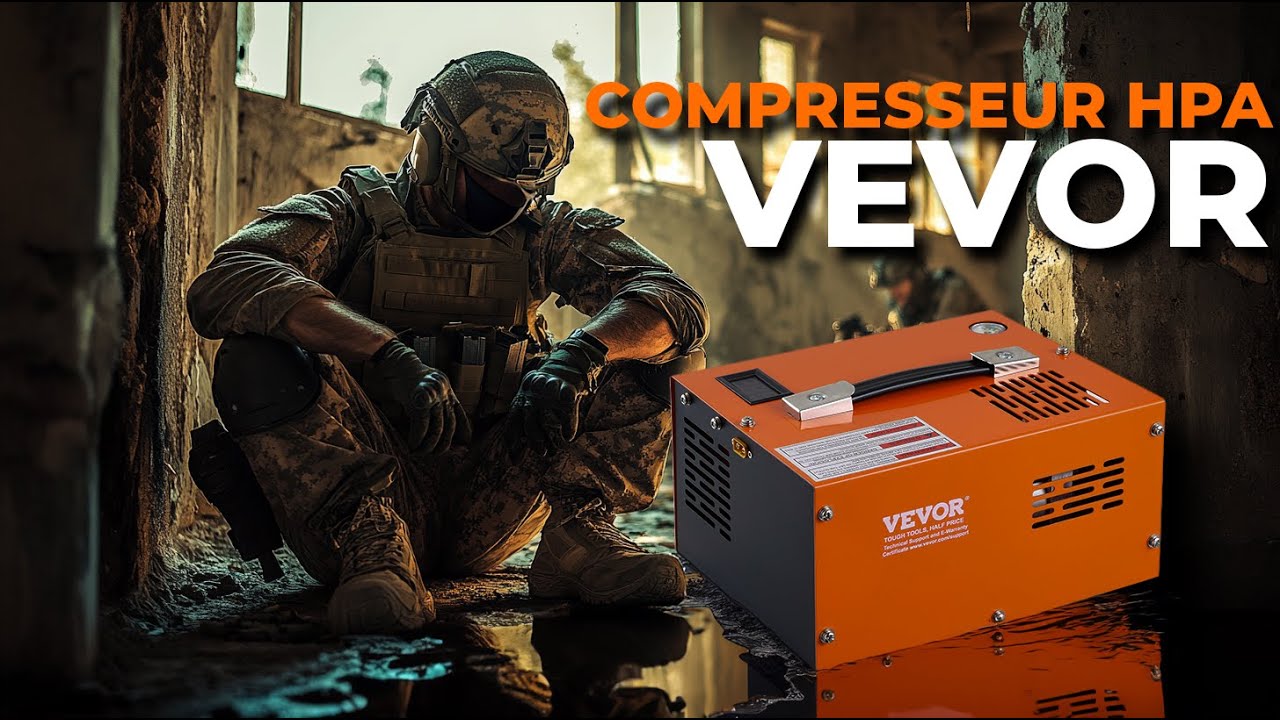 COMPRESSEUR HPA VEVOR PCP AIR 4500PSI/30Mpa @vevor.official #airsoft