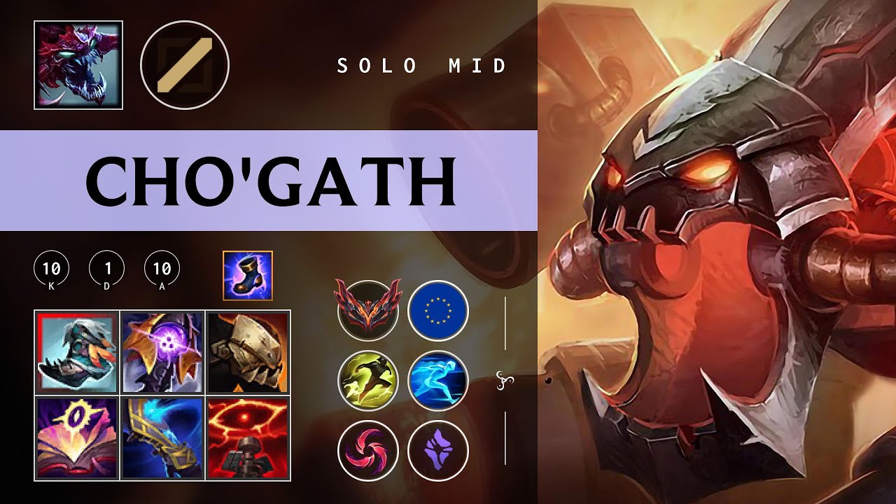 Cho'Gath Mid vs Zac - EUW Grandmaster Patch 26.02