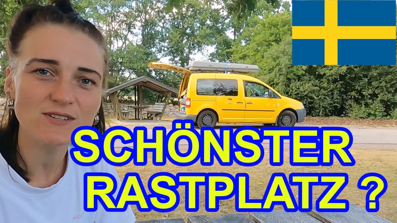 (Schönster) Rasthof, SCHWEDEN Roadtrip. Stellplatz und Van Life im Caddy.
