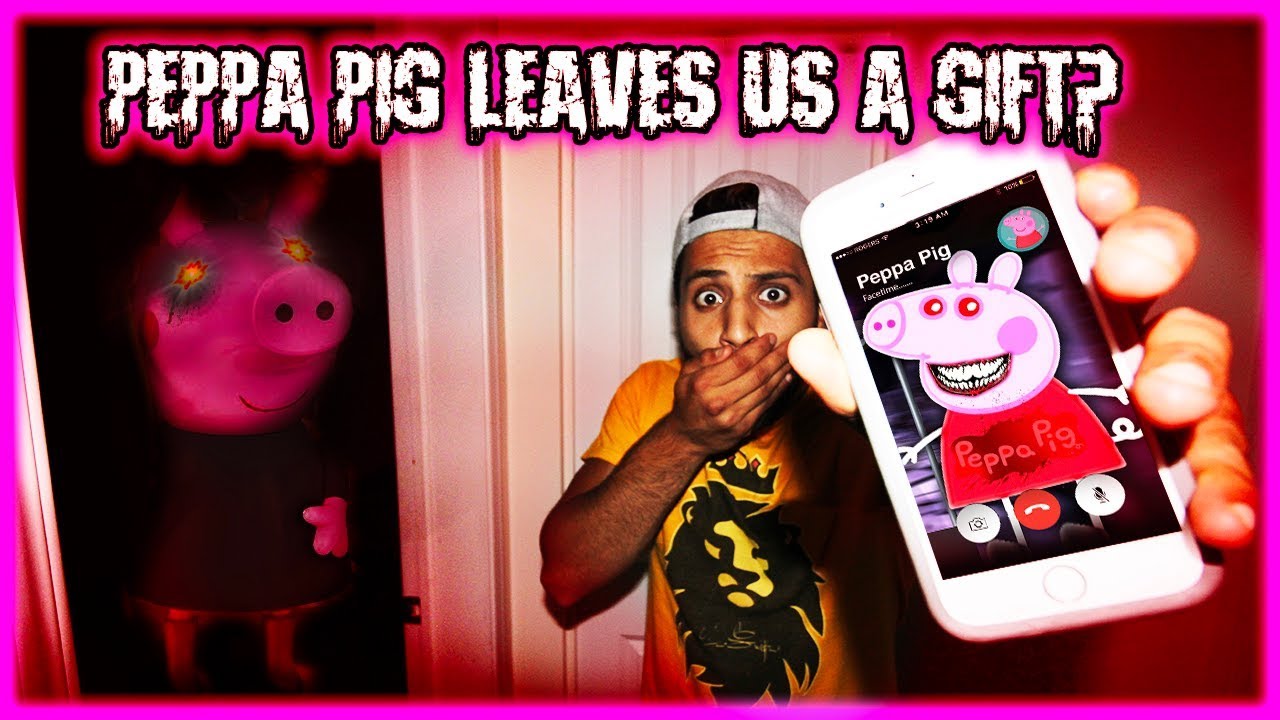 CALLING PEPPA PIG ON FACETIME AT 3 AM!! (HE TRANSFORMED INTO BACON! ) AND HAUNTED US!