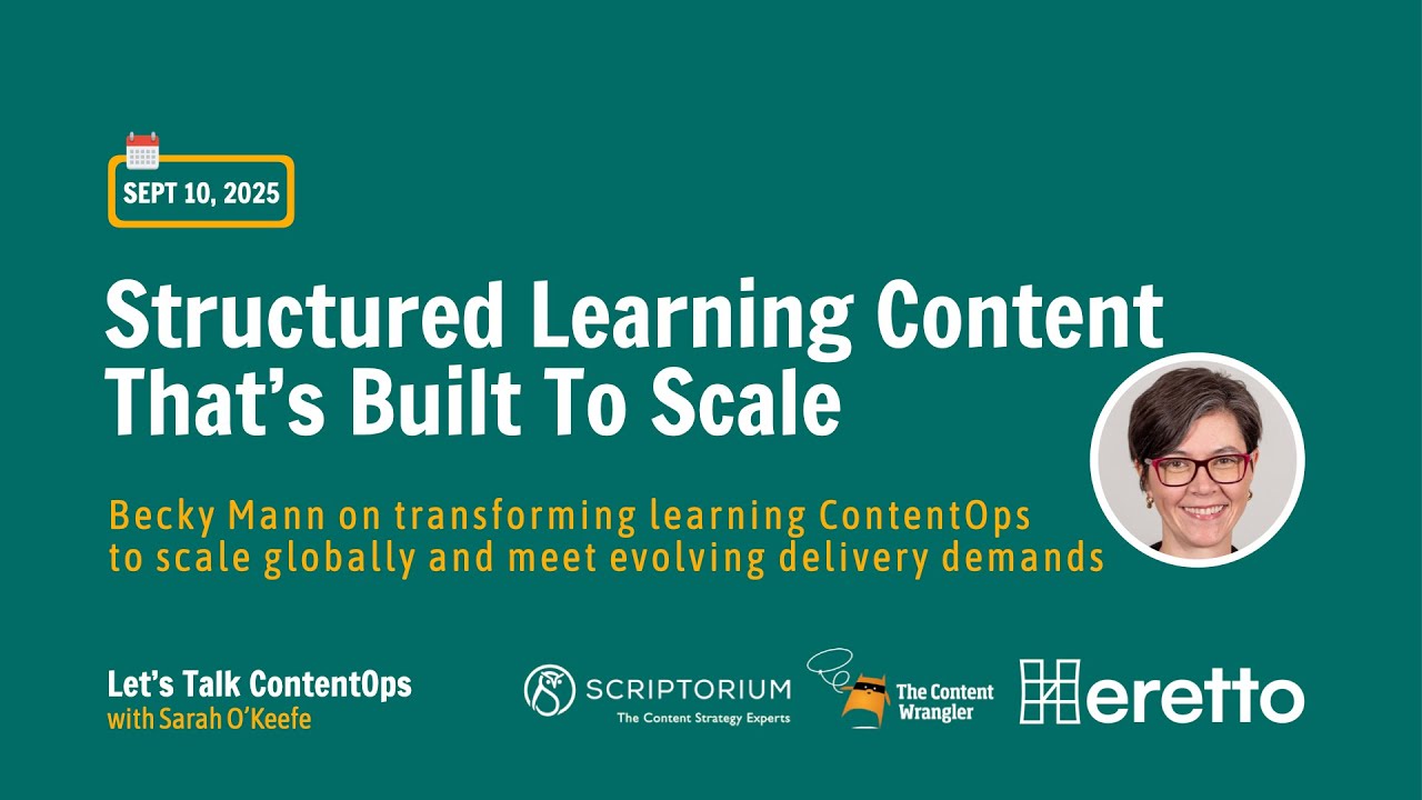 Structured Learning Content That's Built To Scale, featuring Becky Mann
