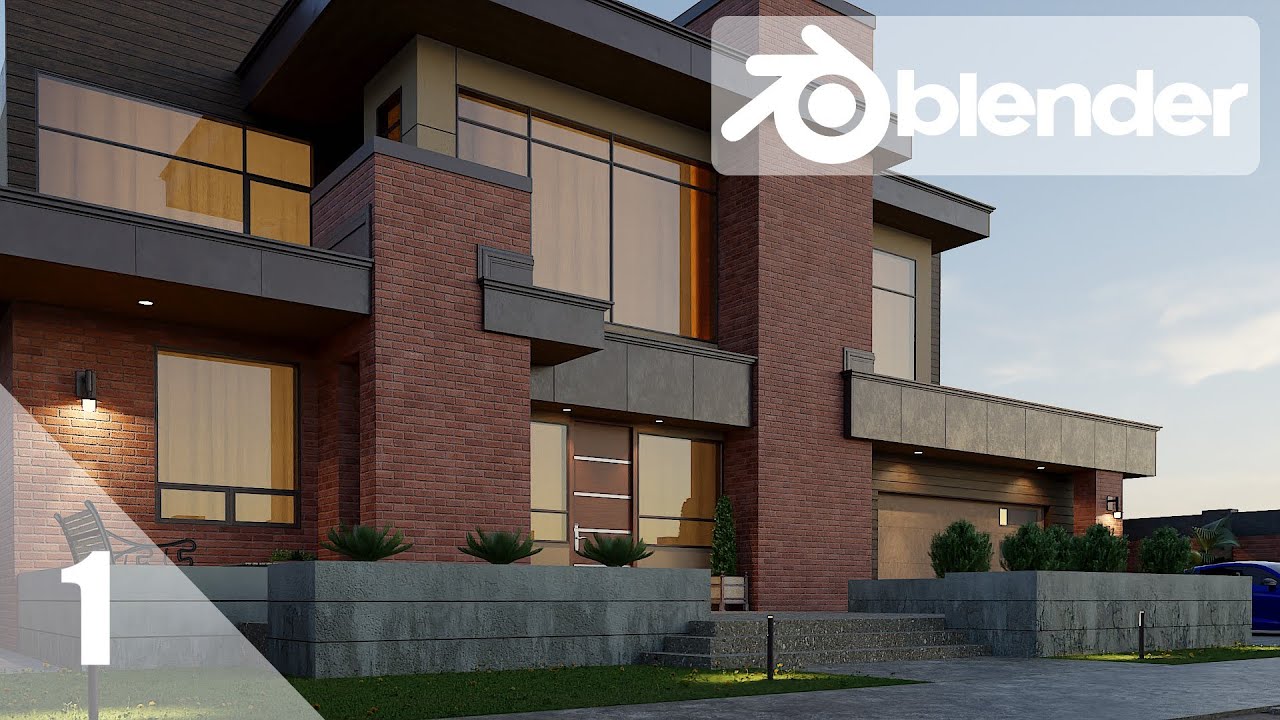Architecture Visualization In Blender 2.82 - Part 1 (Ground Floor Walls)