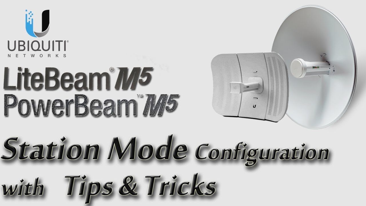 UBNT LiteBeam / Powerbeam / Rocket M5 Station mode Configuration (Urdu/Hindi/English Subtitles)