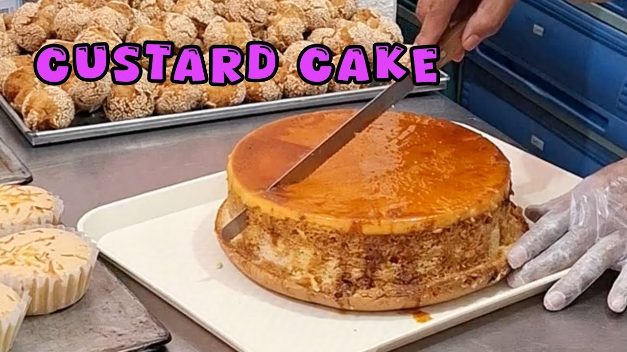 How to make custard cake?pangnegosgo idea recipe👍