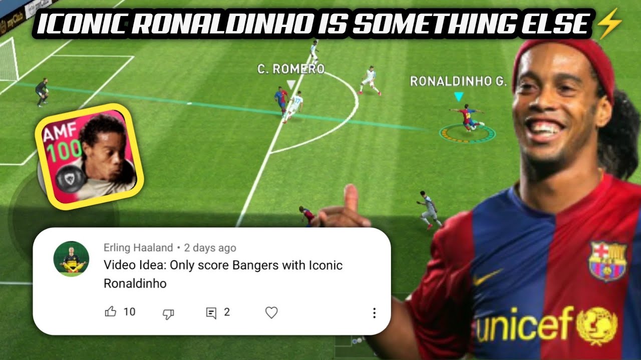 PASSING EVERY BALL TO ICONIC RONALDINHO 😬 | Pes 2021 Mobile