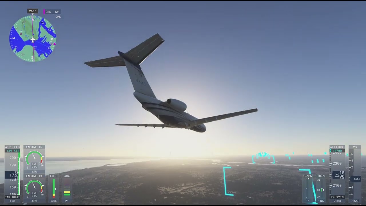 MFS24 bored of flight path
