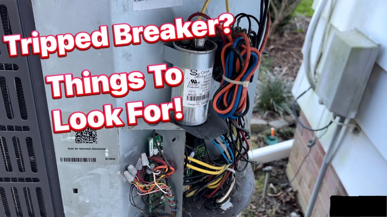 Heat Pump With A TRIPPED Breaker!  Things To Look For.