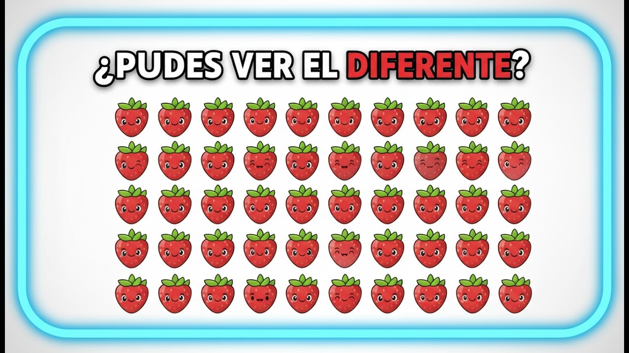 🥕 Encuentra el Vegetal Diferente 🥦 | Reto Visual Nivel IMPOSIBLE 🌽