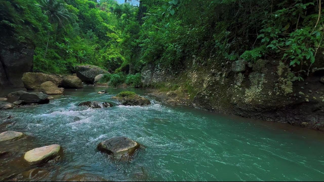 4K-HDR | Deep Sleep River Sound Relaxation for Calm Mind | Natural Water Ambience for Stress Relief