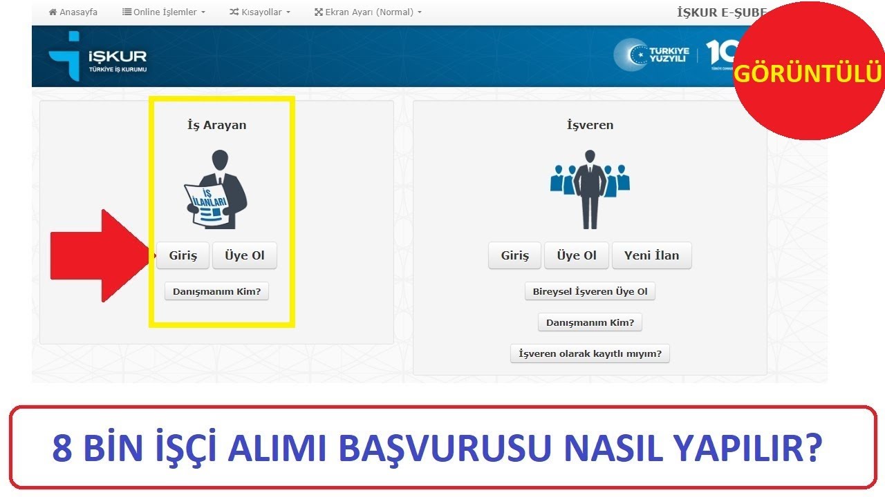BAŞVURU BAŞLADI: 8.000 İŞÇİ ALIMI BAŞVURUSU NASIL YAPILIR? (GÖRÜNTÜLÜ ANLATIM) İŞKUR İŞÇİ ALIMI